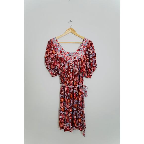Salty Bright Floral Prairie Dress Size 8 - Picture 1 of 8